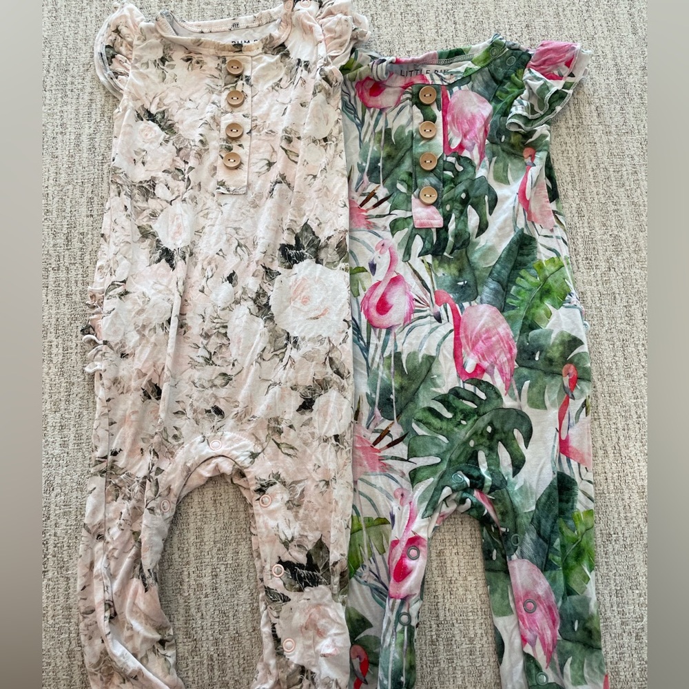 Little Bum Bum Bamboo Girls Romper Bundle